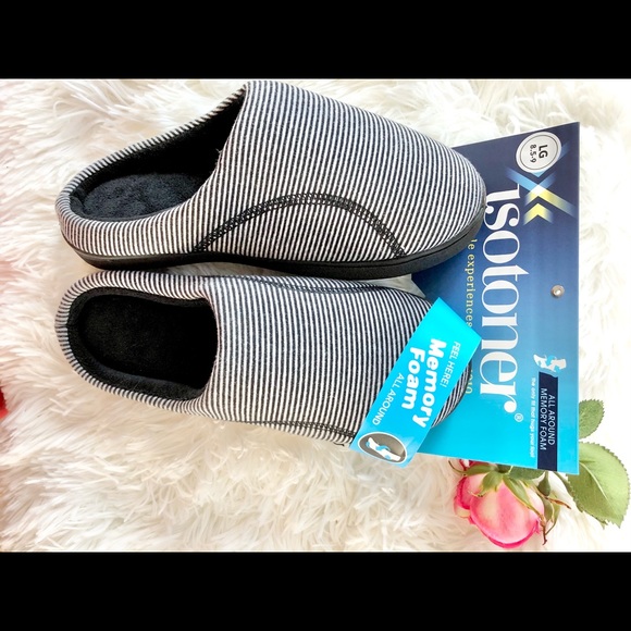 🆕New with tags ISOTONER MEMORY FOAM Slippers Clog - Picture 3 of 3